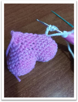 Amigurumi Winged Heart – step 15