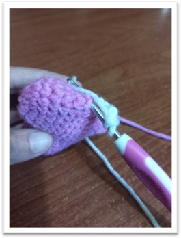 Amigurumi Winged Heart – step 18