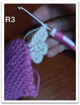 Amigurumi Winged Heart – step 23