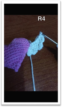 Amigurumi Winged Heart – step 24