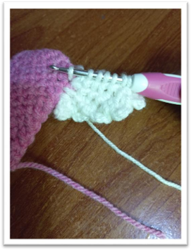 Amigurumi Winged Heart – step 29