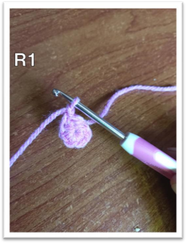 Amigurumi Winged Heart – step 4