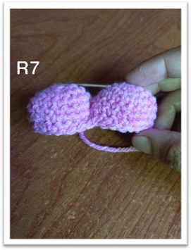 Amigurumi Winged Heart – step 7