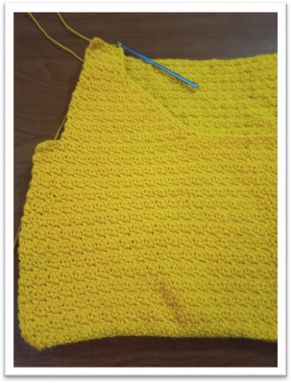 free crochet vest pattern – step 29