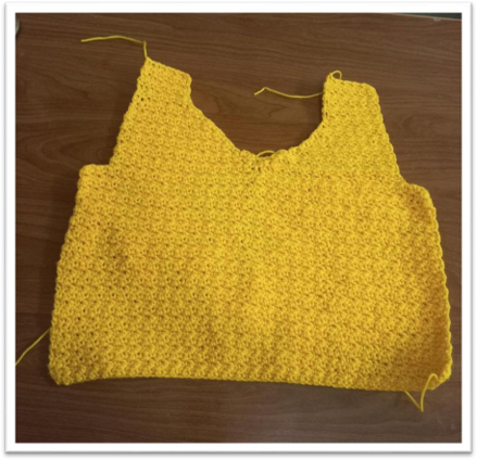 free crochet vest pattern – step 31