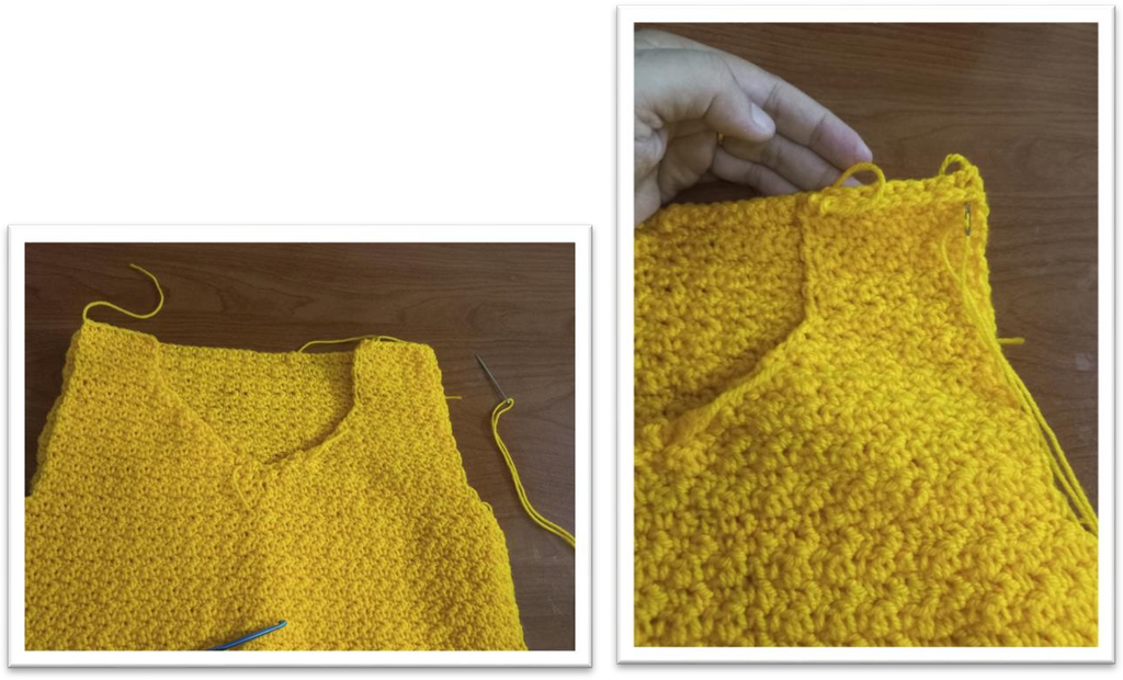 free crochet vest pattern – Now sew the back side with front side
