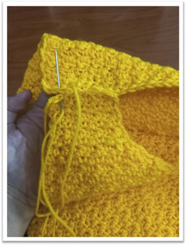 free crochet vest pattern – step 33