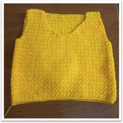 free crochet vest pattern – step 34
