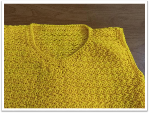 free crochet vest pattern – Work the borders