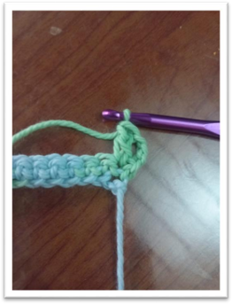 knitting baby blanket – step 10