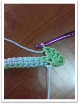 knitting baby blanket – step 11