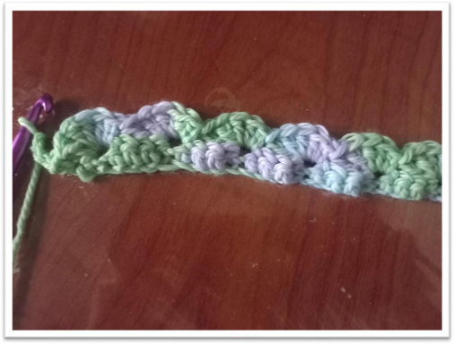 knitting baby blanket – step 14