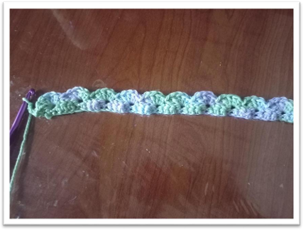 knitting baby blanket – step 15