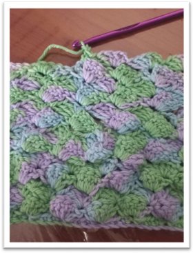 knitting baby blanket – step 16