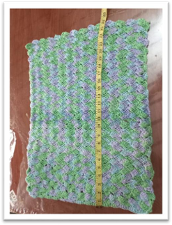 knitting baby blanket – step 18