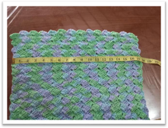 knitting baby blanket – step 19