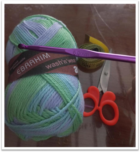 knitting baby blanket – step 2