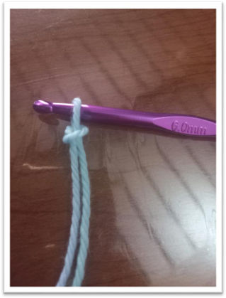 knitting baby blanket – Start with a slipknot