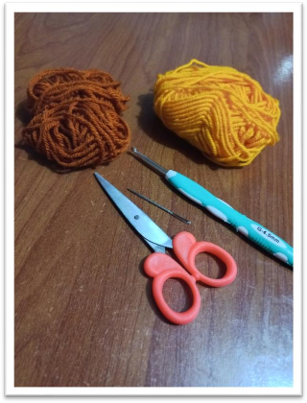 crochet christmas baubles – step 2