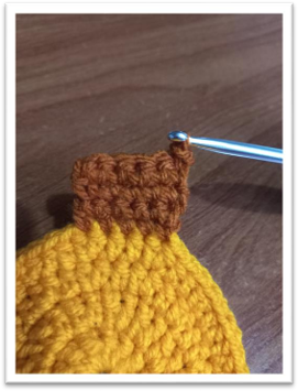 crochet christmas baubles – step 34