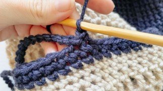 Two Tone Market Tote Crochet Pattern – step 10