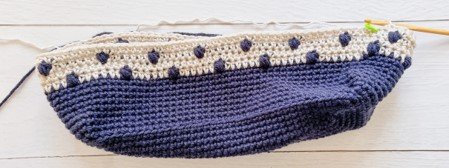 Two Tone Market Tote Crochet Pattern – hdc 110 (110)