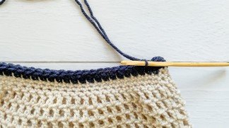 Two Tone Market Tote Crochet Pattern – step 9