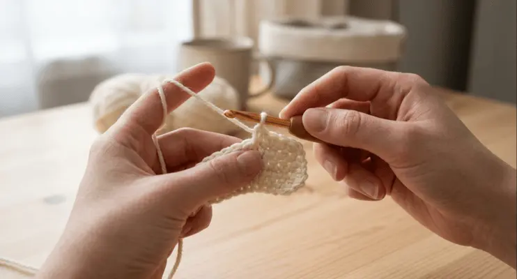 how to crochet for absolute beginners – step 2