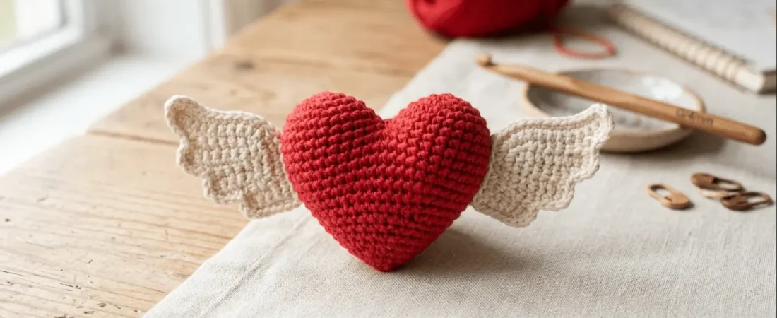 Amigurumi Winged Heart Pattern