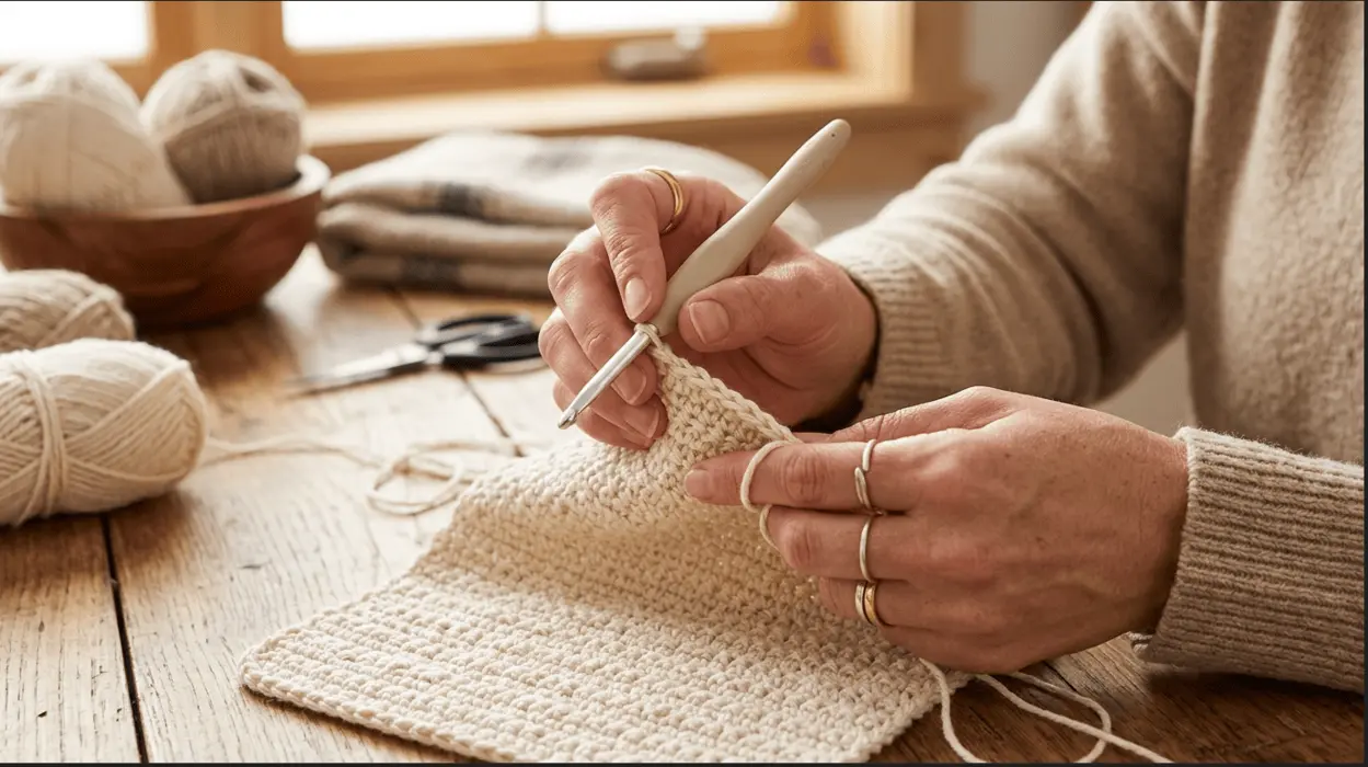 How to Hold a Crochet Hook (3Grips Compared for Comfort)