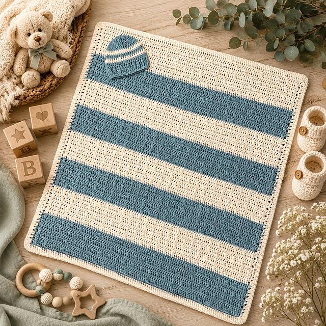 Free Crochet Newborn Blanket Patterns – step 1