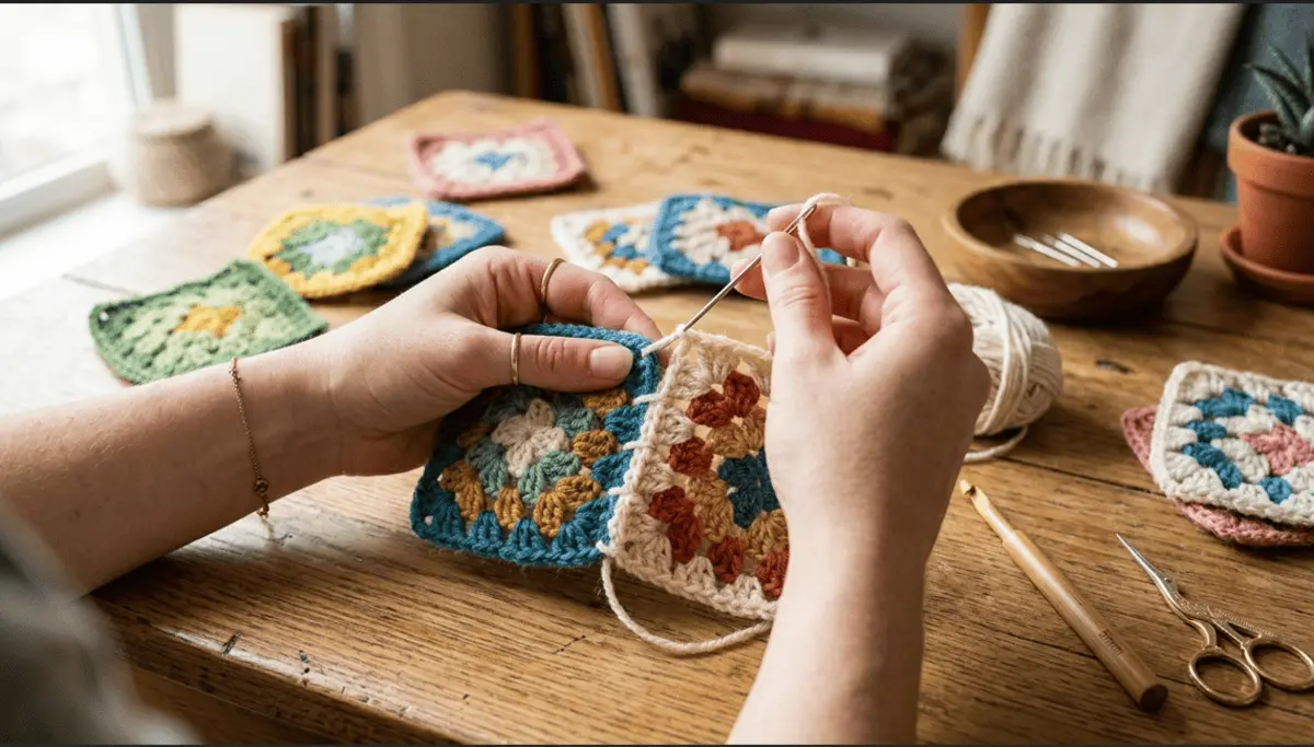 How to Attach Granny Squares: 5 Easy Ways to Join (Beginner Guide)