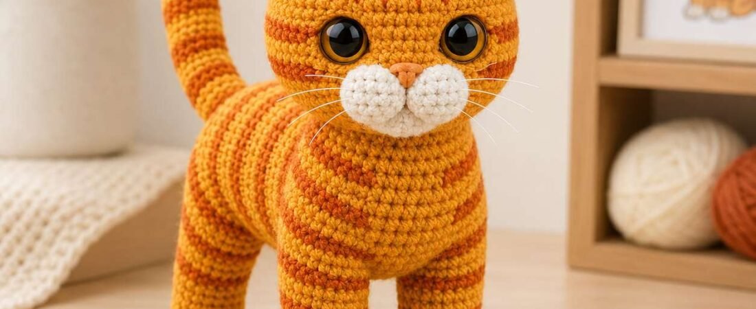 Orange Tabby Cat Amigurumi Free Crochet Pattern