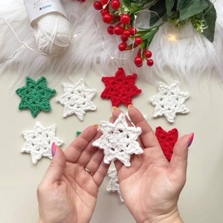 Crochet star ornament